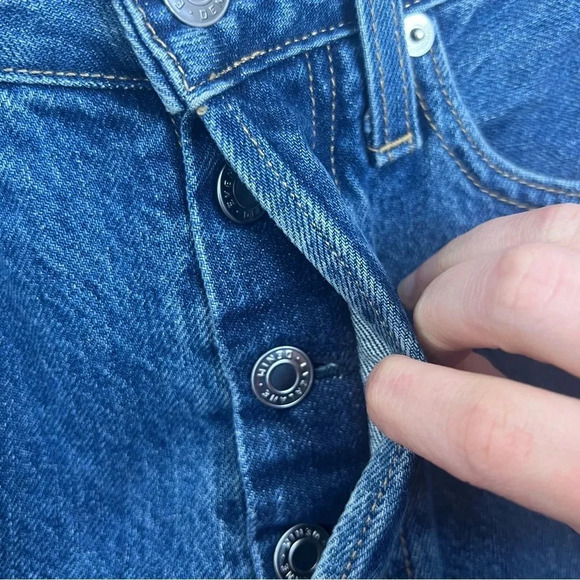 EVERLANE The Curvy 90s Cheeky Straight Jeans Size 25 Button Fly Rigid Denim - Picture 5 of 6